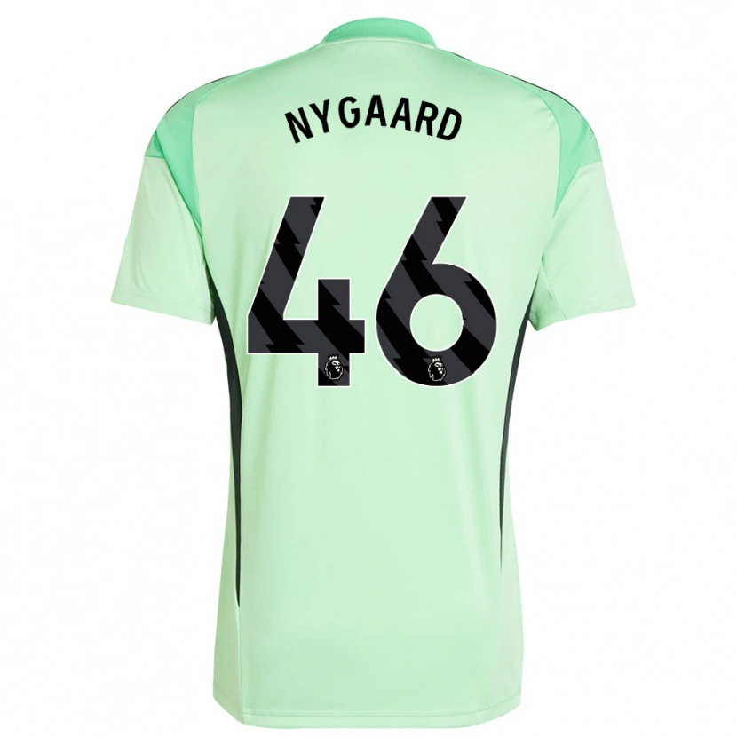 Danxen Women Lucas Nygaard #46 Light Green Black Goalkeeper Jersey 2025/26 T-Shirt