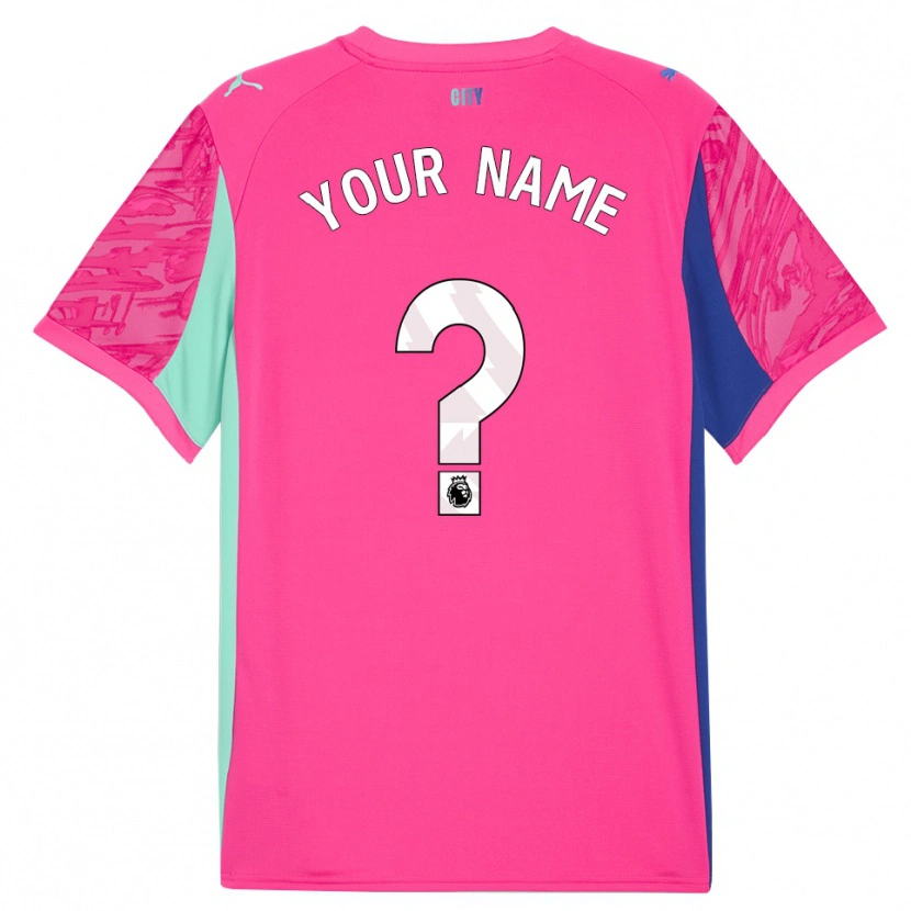 Danxen Women Manchester City Rose Pink Goalkeeper Jersey 2025/26 T-Shirt