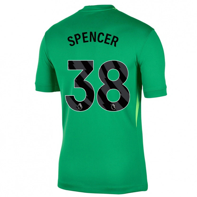 Danxen Women Becky Spencer #38 Green Black Goalkeeper Jersey 2025/26 T-Shirt