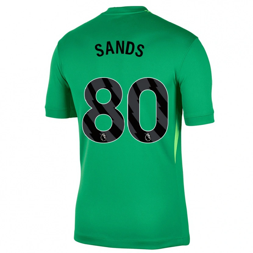 Danxen Women Hudson Sands #80 Green Black Goalkeeper Jersey 2025/26 T-Shirt