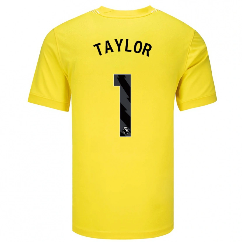 Danxen Women Finley Taylor #1 Yellow Black Goalkeeper Jersey 2025/26 T-Shirt