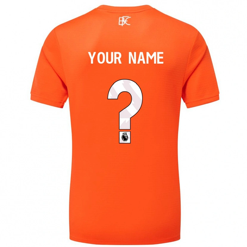Danxen Women Burnley FC Orange White Goalkeeper Jersey 2025/26 T-Shirt