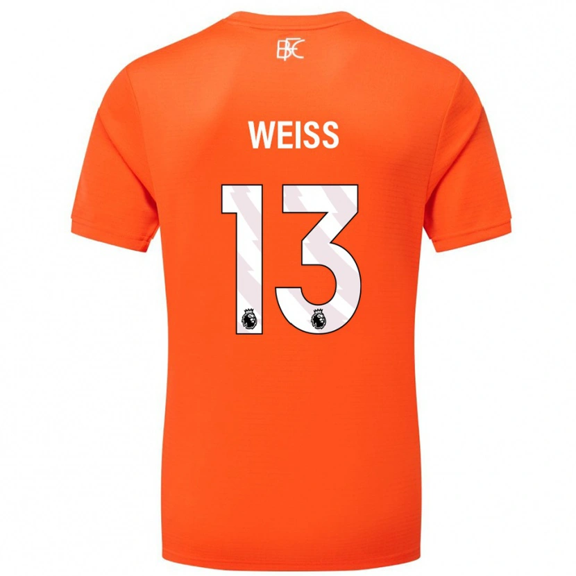 Danxen Women Max Weiß #13 Orange White Goalkeeper Jersey 2025/26 T-Shirt