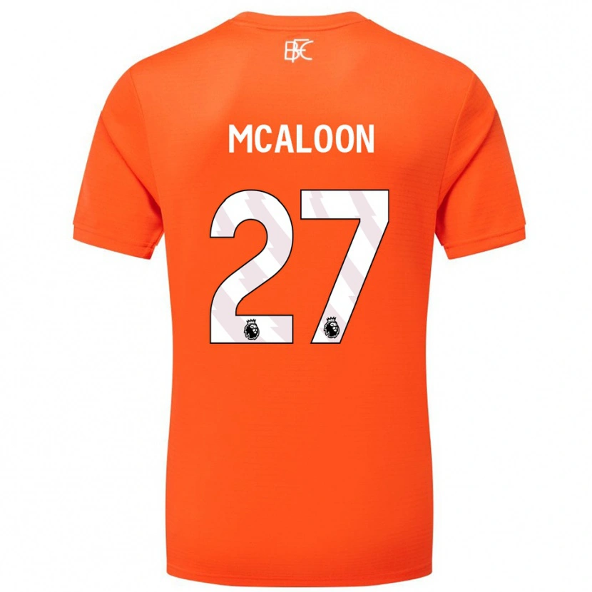 Danxen Women Naoisha Mcaloon #27 Orange White Goalkeeper Jersey 2025/26 T-Shirt