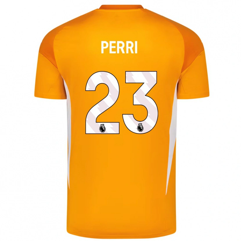 Danxen Women Lucas Perri #23 Orange White Goalkeeper Jersey 2025/26 T-Shirt