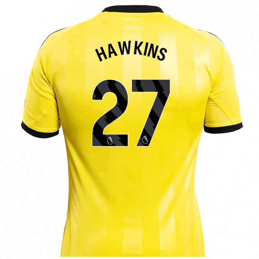 Danxen Women Hannah Hawkins #27 Yellow Black Goalkeeper Jersey 2025/26 T-Shirt