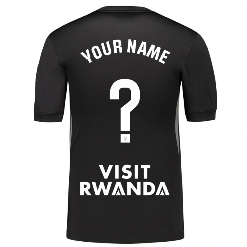 Danxen Women Atletico Madrid Black White Goalkeeper Jersey 2025/26 T-Shirt