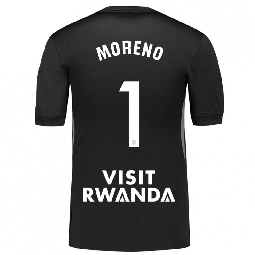 Danxen Women Álvaro Moreno #1 Black White Goalkeeper Jersey 2025/26 T-Shirt