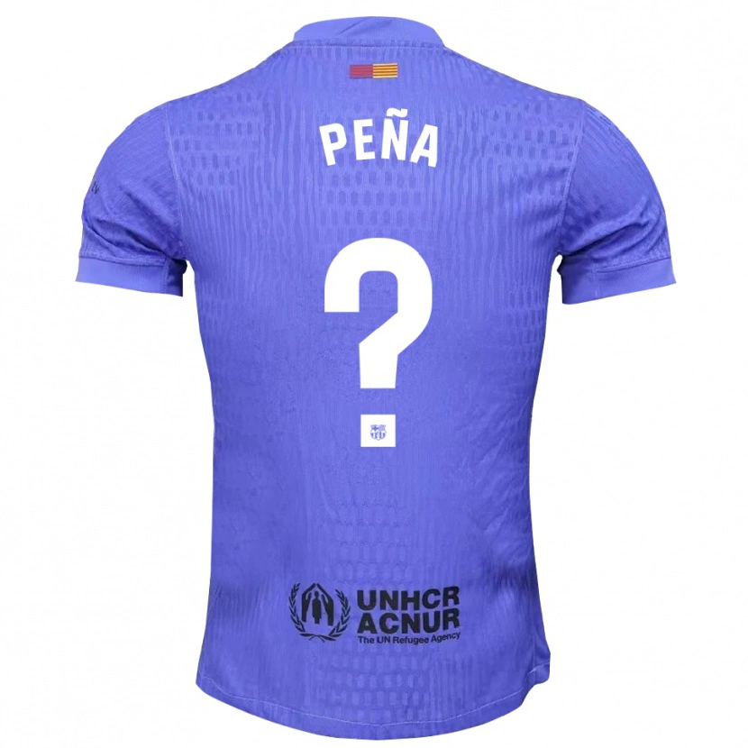 Danxen Women Pablo Peña #0 Blue Black Goalkeeper Jersey 2025/26 T-Shirt