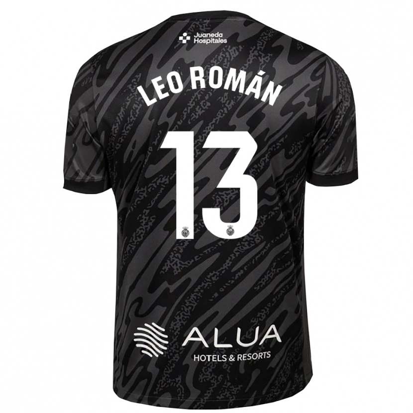 Danxen Women Leo Román #13 Dark Gray Black Goalkeeper Jersey 2025/26 T-Shirt