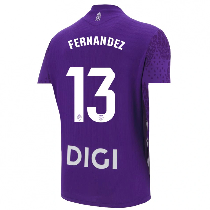Danxen Women Aitor Fernández #13 Purple White Goalkeeper Jersey 2025/26 T-Shirt