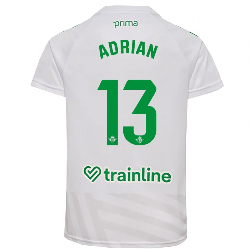 Danxen Women Adrián #13 White Green Goalkeeper Jersey 2025/26 T-Shirt