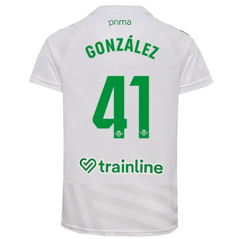 Danxen Women Manu González #41 White Green Goalkeeper Jersey 2025/26 T-Shirt