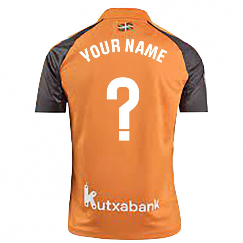 Danxen Women Real Sociedad Black Orange Goalkeeper Jersey 2025/26 T-Shirt