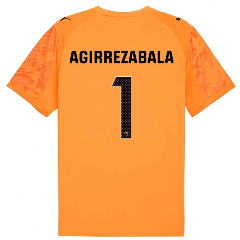 Danxen Women Julen Agirrezabala #1 Orange Black Goalkeeper Jersey 2025/26 T-Shirt