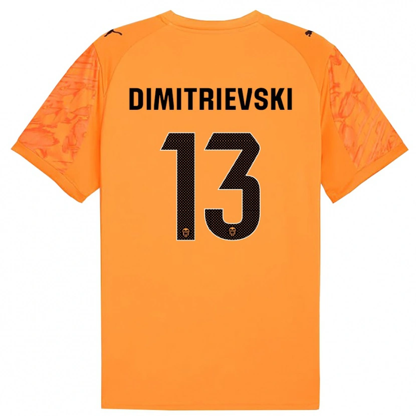 Danxen Women Stole Dimitrievski #13 Orange Black Goalkeeper Jersey 2025/26 T-Shirt