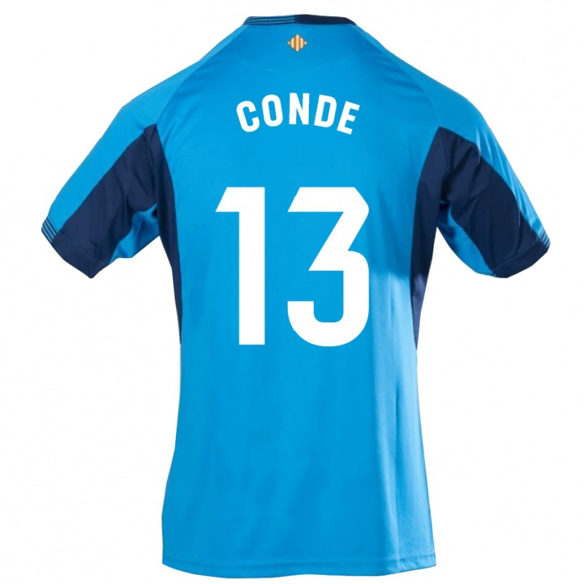 Danxen Women Diego Conde #13 Blue White Goalkeeper Jersey 2025/26 T-Shirt