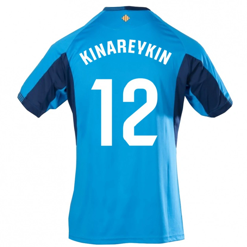 Danxen Women Yakiv Kinareykin #12 Blue White Goalkeeper Jersey 2025/26 T-Shirt