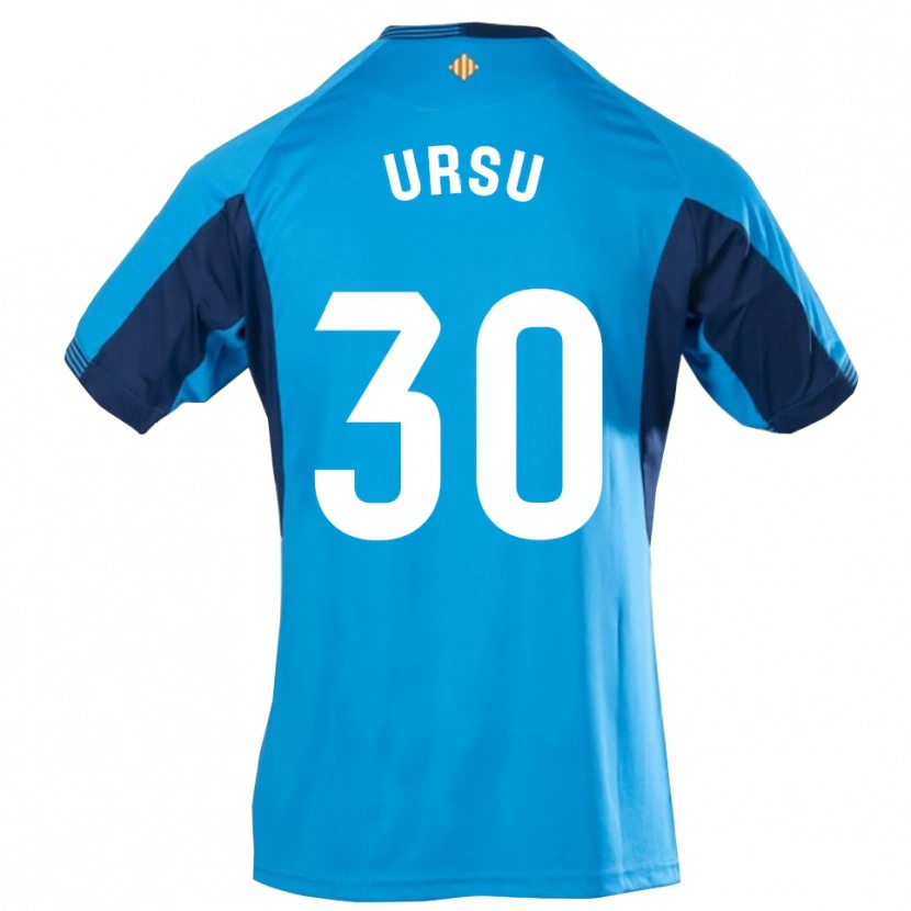 Danxen Women Eduard Ursu #30 Blue White Goalkeeper Jersey 2025/26 T-Shirt