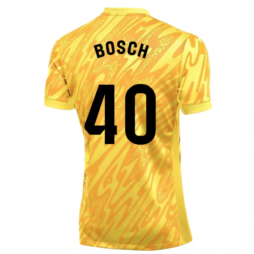 Danxen Women Owen Bosch #40 Yellow Black Goalkeeper Jersey 2025/26 T-Shirt