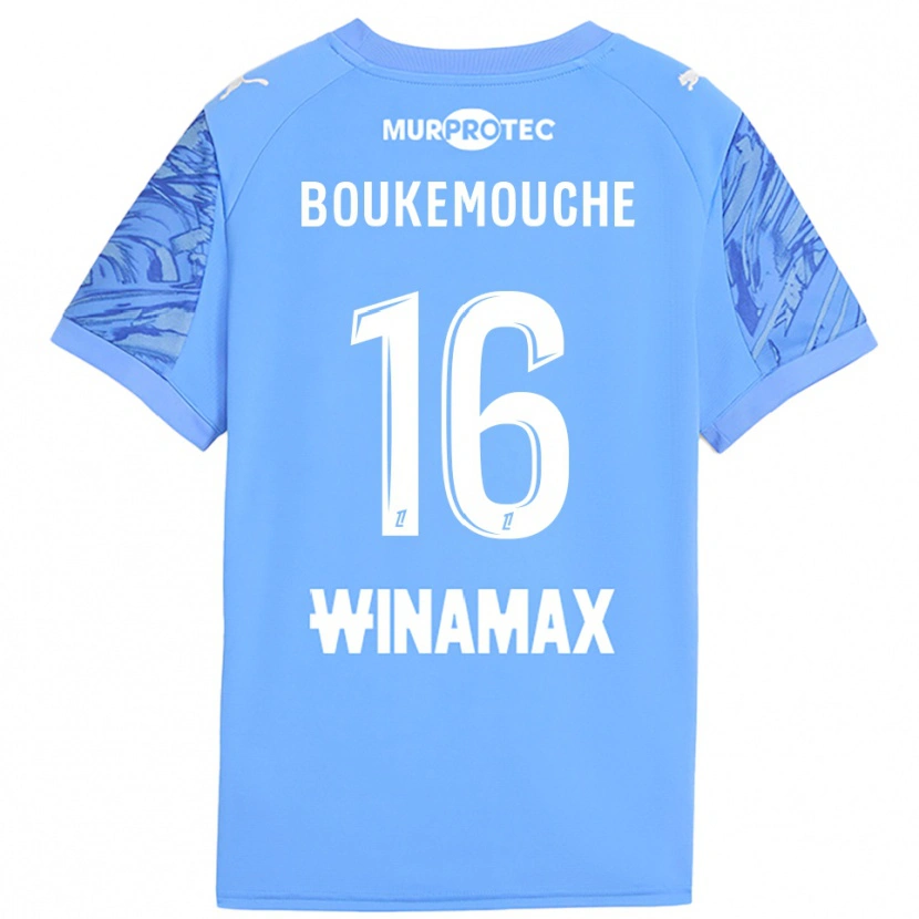 Danxen Women Amine Boukemouche #16 Light Blue White Goalkeeper Jersey 2025/26 T-Shirt