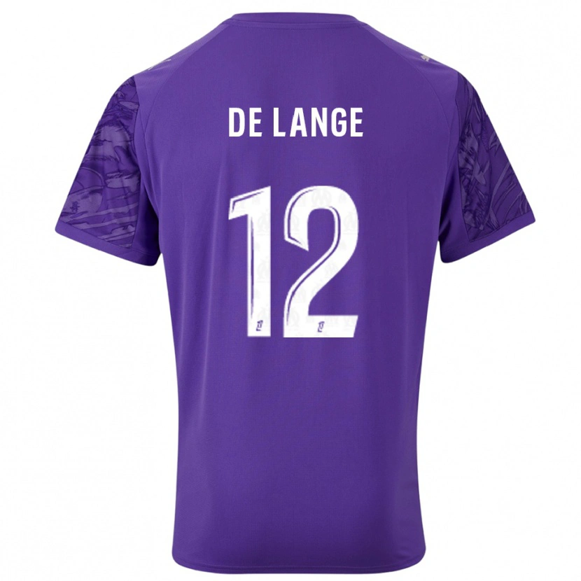 Danxen Women Jeffrey de Lange #12 Purple White Goalkeeper Jersey 2025/26 T-Shirt