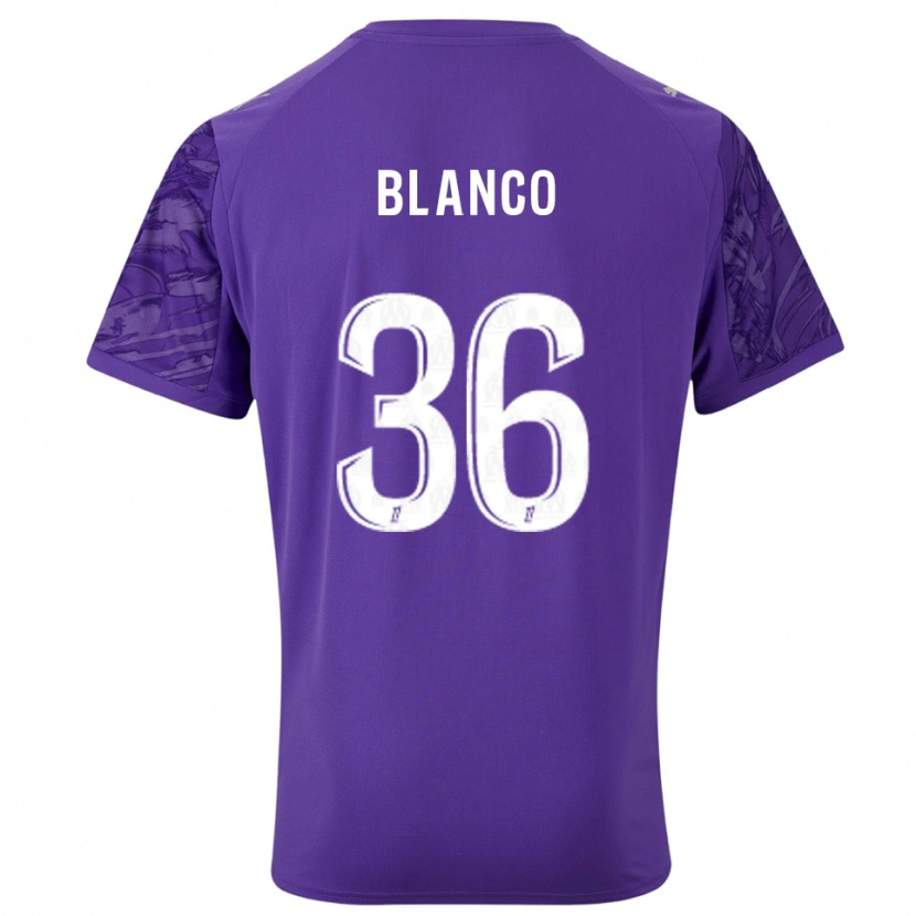 Danxen Women Rubén Blanco #36 Purple White Goalkeeper Jersey 2025/26 T-Shirt