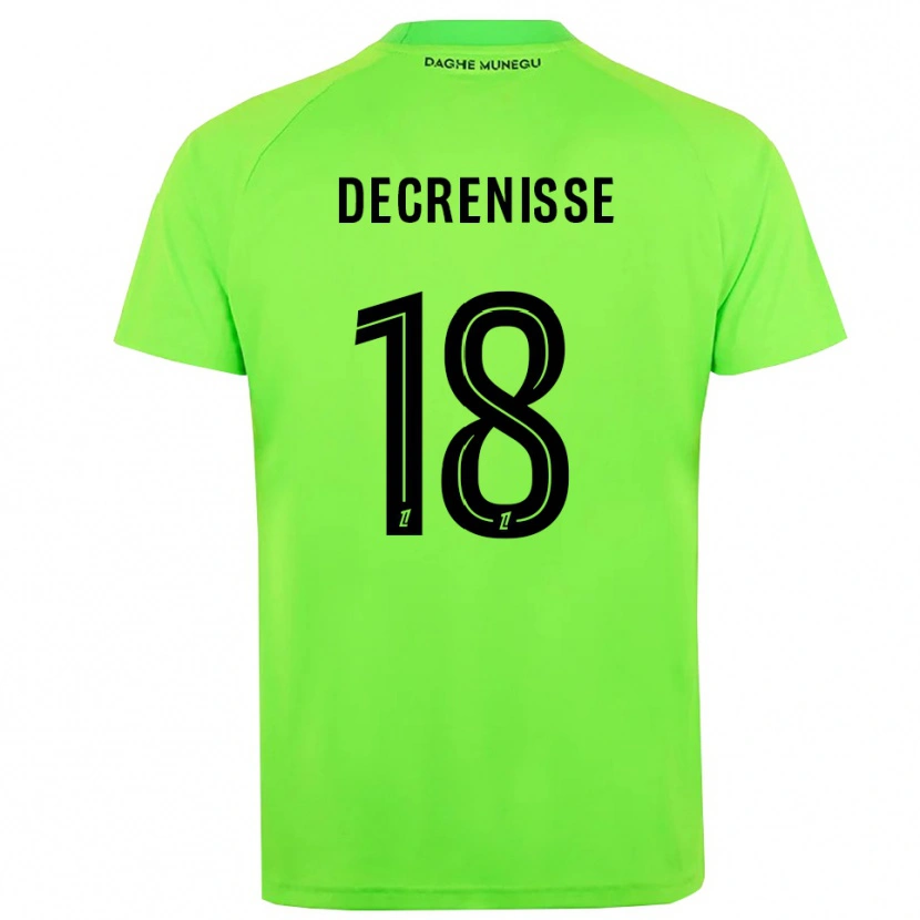 Danxen Women Axel Decrenisse #18 Green Black Goalkeeper Jersey 2025/26 T-Shirt
