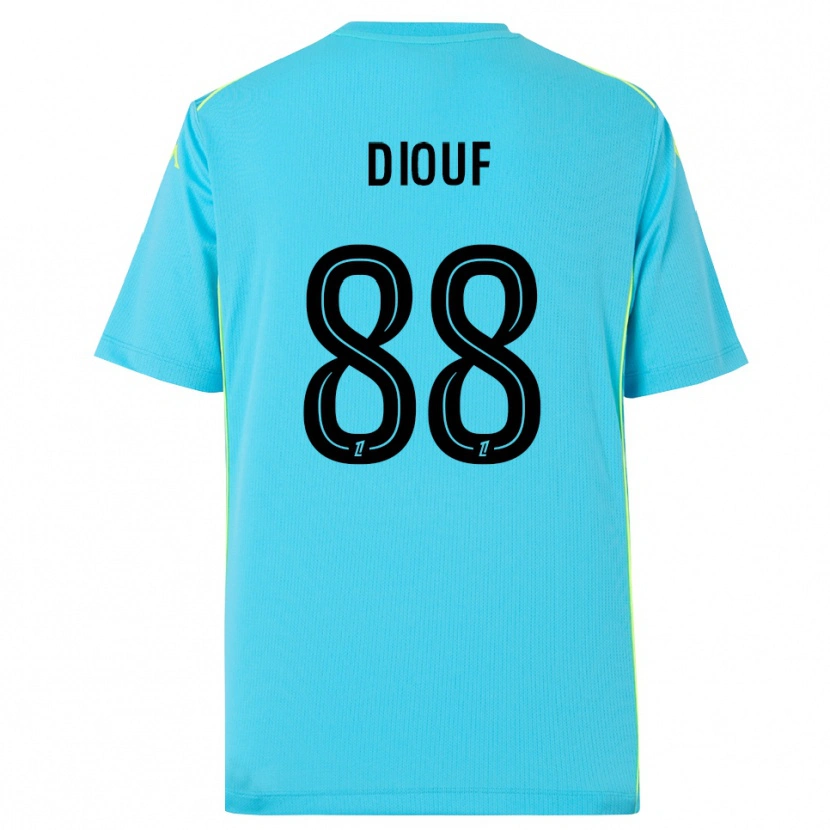 Danxen Women Yehvann Diouf #88 Sky Blue Black Goalkeeper Jersey 2025/26 T-Shirt