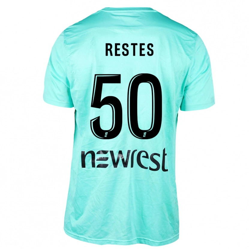 Danxen Women Guillaume Restes #50 Aqua Black Goalkeeper Jersey 2025/26 T-Shirt