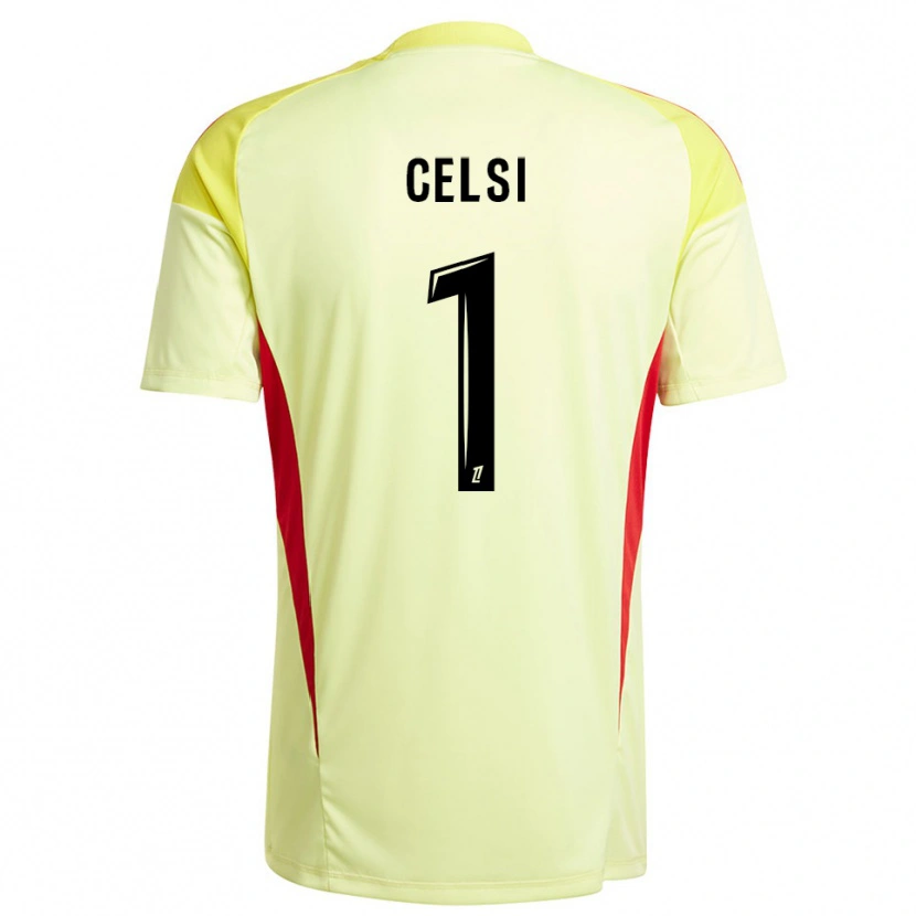 Danxen Women Rafael Celsi #1 Light Yellow Black Goalkeeper Jersey 2025/26 T-Shirt