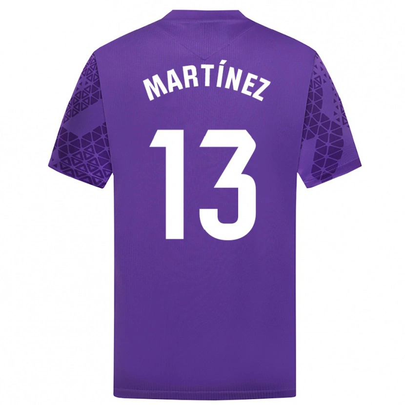 Danxen Women Fernando Martínez #13 Purple White Goalkeeper Jersey 2025/26 T-Shirt