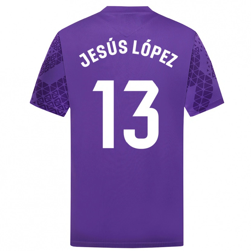 Danxen Women Jesús López #13 Purple White Goalkeeper Jersey 2025/26 T-Shirt
