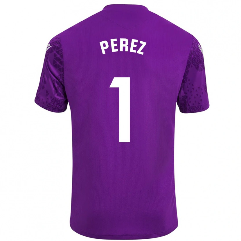 Danxen Women Fer Pérez #1 Dark Purple White Goalkeeper Jersey 2025/26 T-Shirt