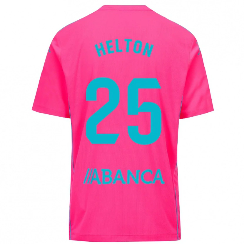 Danxen Women Helton Leite #25 Deep Pink Black Goalkeeper Jersey 2025/26 T-Shirt
