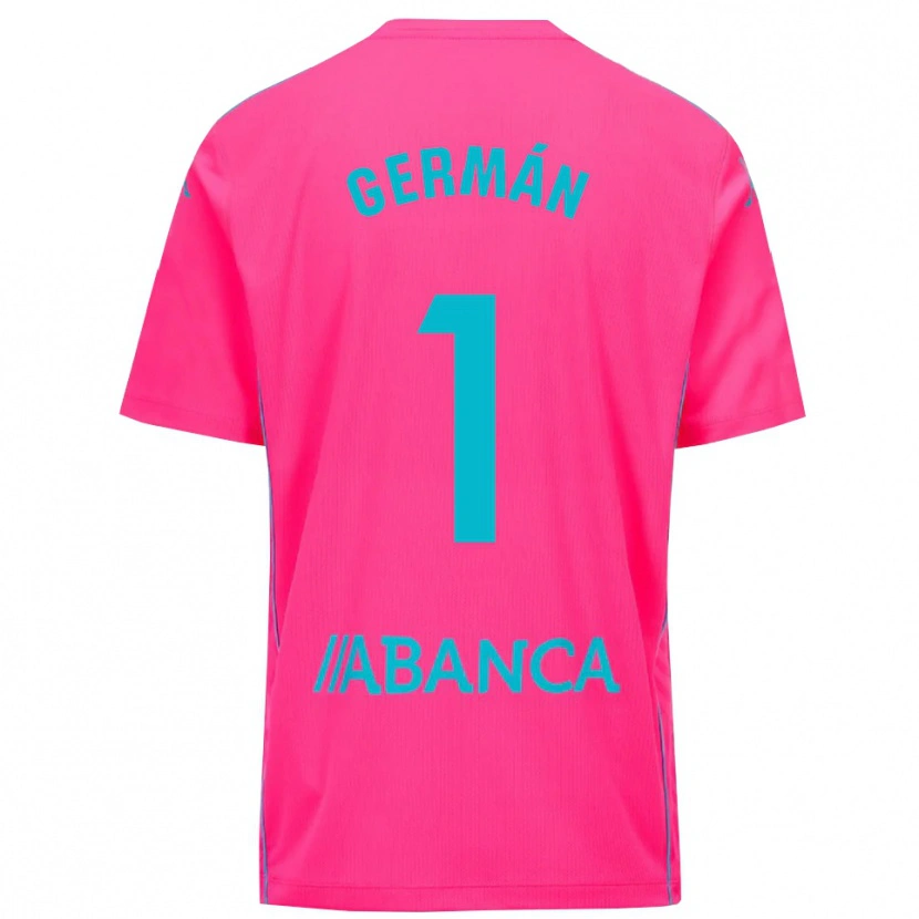 Danxen Women Germán Parreño #1 Deep Pink Black Goalkeeper Jersey 2025/26 T-Shirt