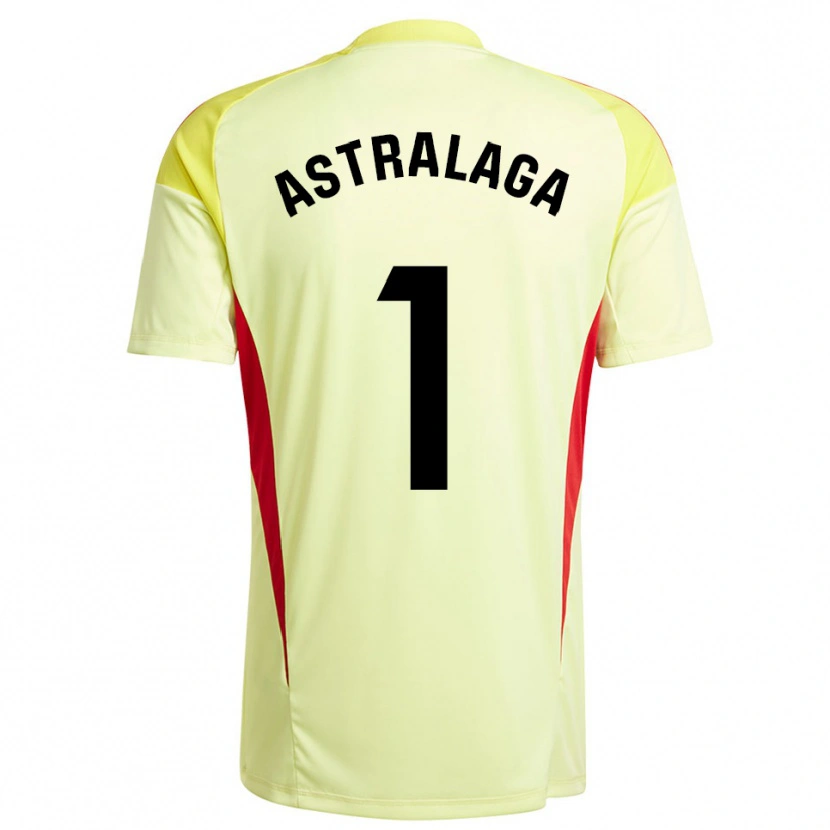 Danxen Women Ander Astralaga #1 Light Yellow Black Goalkeeper Jersey 2025/26 T-Shirt