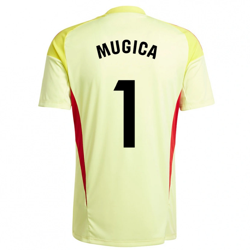 Danxen Women Juan Múgica #1 Light Yellow Black Goalkeeper Jersey 2025/26 T-Shirt