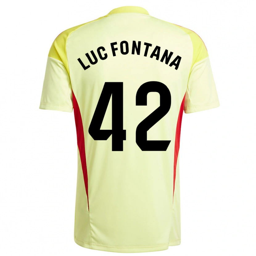 Danxen Women Jean Luc Fontana #42 Light Yellow Black Goalkeeper Jersey 2025/26 T-Shirt