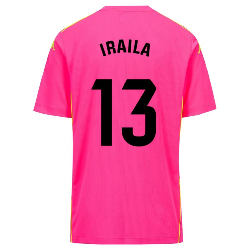 Danxen Women Iraila Rivera Simón #13 Deep Pink Black Goalkeeper Jersey 2025/26 T-Shirt