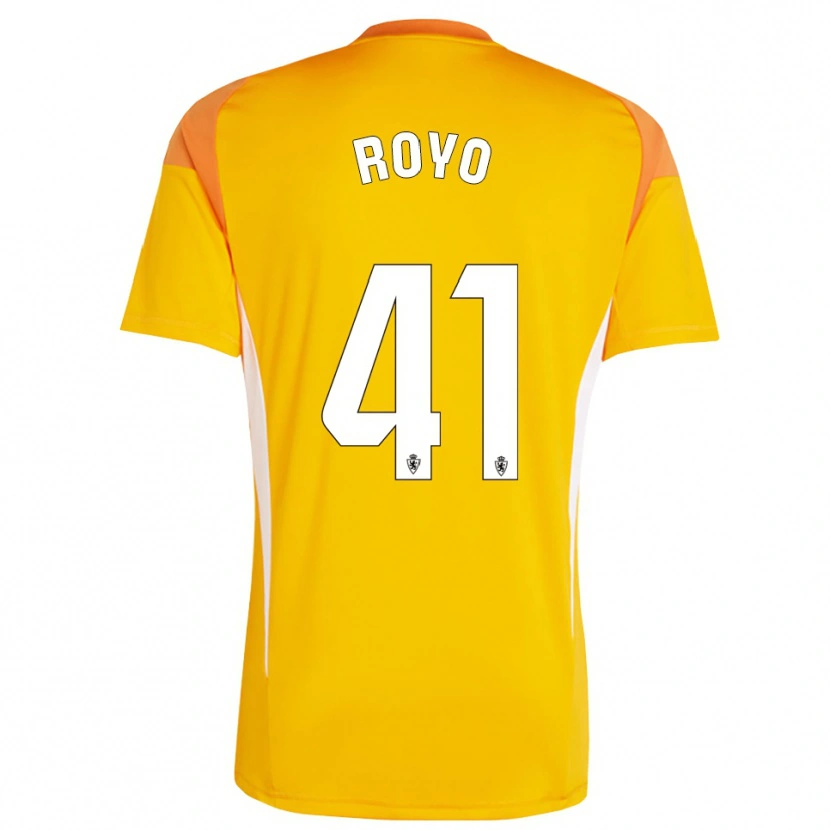 Danxen Women Eduardo Royo #41 Dark Orange Yellow Goalkeeper Jersey 2025/26 T-Shirt