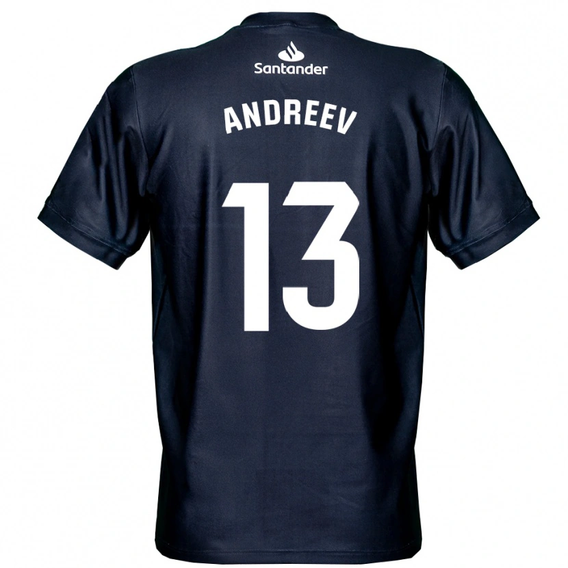 Danxen Women Plamen Andreev #13 Midnight Blue White Goalkeeper Jersey 2025/26 T-Shirt