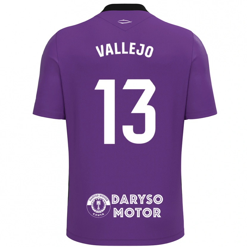 Danxen Women Guillermo Vallejo #13 Purple White Goalkeeper Jersey 2025/26 T-Shirt