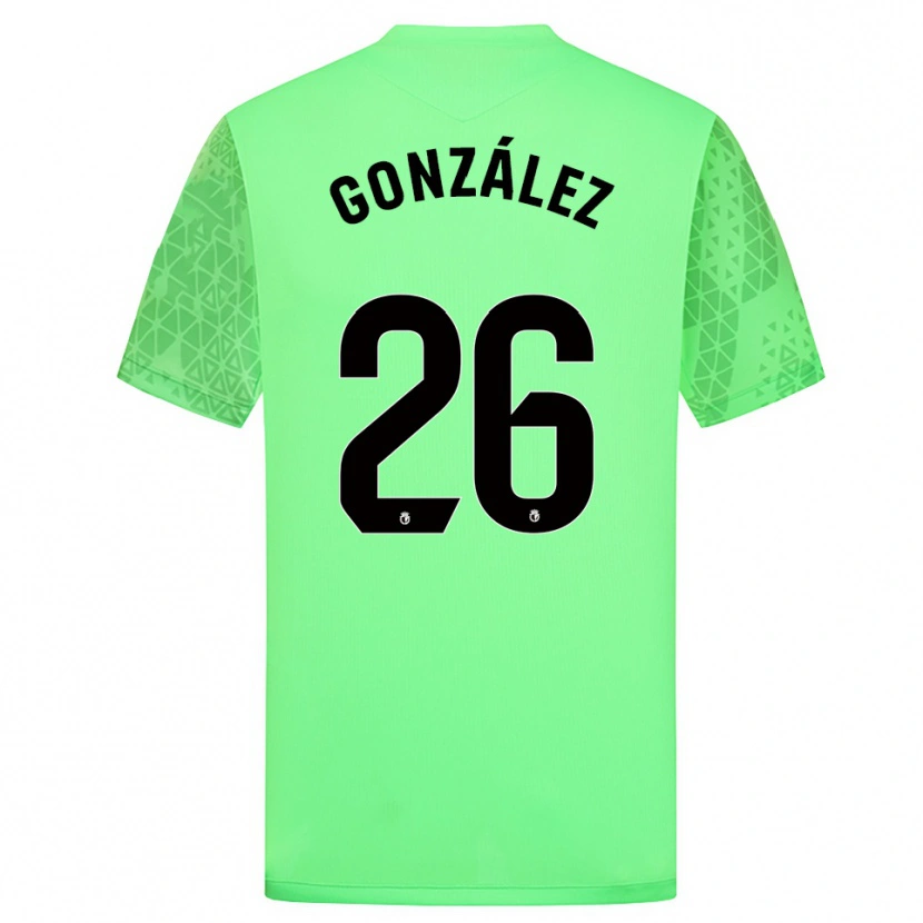 Danxen Women Diego González #26 Spring Green Black Goalkeeper Jersey 2025/26 T-Shirt