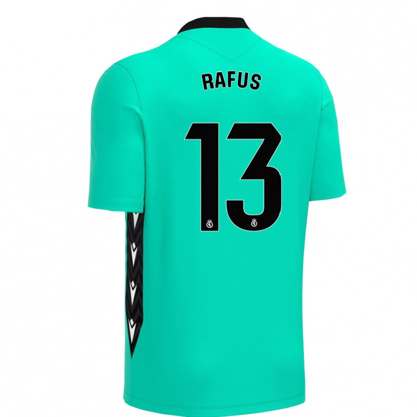 Danxen Women Arnau Rafús #13 Aqua Black Goalkeeper Jersey 2025/26 T-Shirt