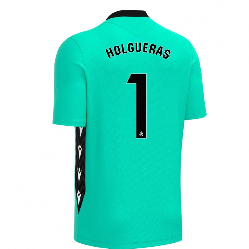 Danxen Women Javi Holgueras #1 Aqua Black Goalkeeper Jersey 2025/26 T-Shirt