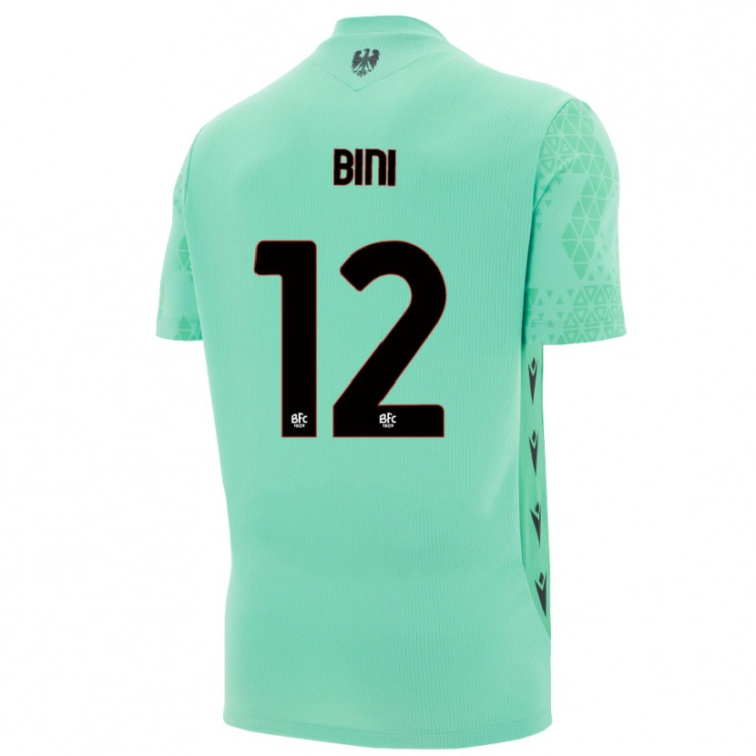 Danxen Women Cesare Bini #12 Mint Blue Black Goalkeeper Jersey 2025/26 T-Shirt