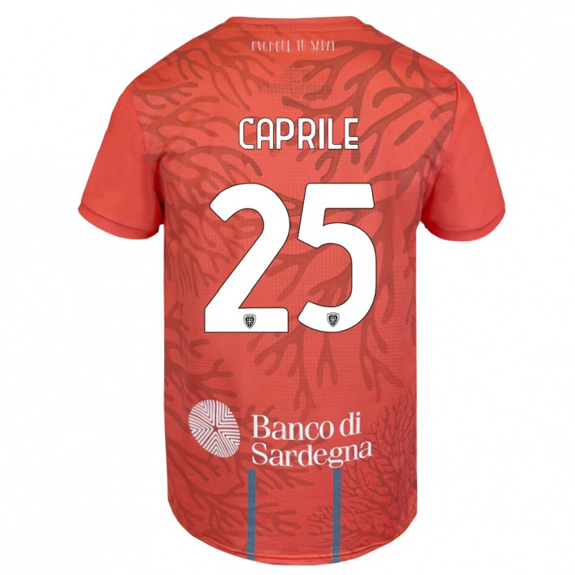 Danxen Women Elia Caprile #25 Orange Red White Goalkeeper Jersey 2025/26 T-Shirt