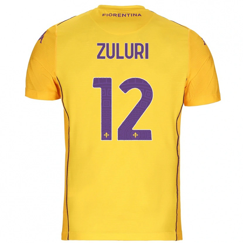 Danxen Women Athena Zuluri #12 Orange Yellow Purple Goalkeeper Jersey 2025/26 T-Shirt