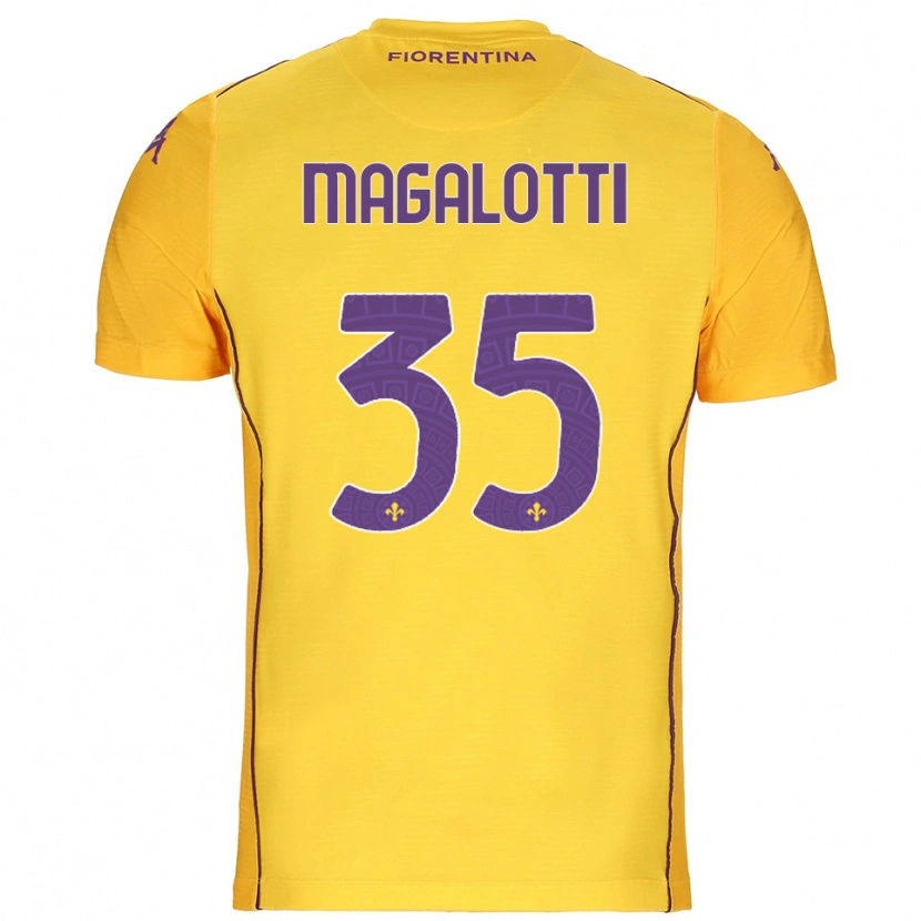 Danxen Women Mattia Magalotti #35 Orange Yellow Purple Goalkeeper Jersey 2025/26 T-Shirt
